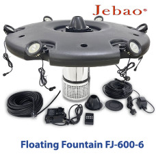 Плаваючий фонтан для ставка Jebao FJ-600-6 із насосом та 6-ма світильниками