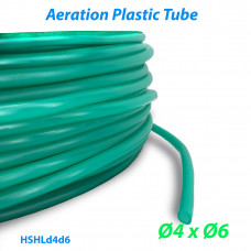 Шланг повітряний гнучкий силіконовий для ставків та акваріумів з внутрішнім діаметром 4 мм та зовнішнім діаметром 6 мм