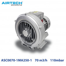 Компресор одноступеневий вихровий AIRTECH ASC0070-1MA250-1 70 м3/год 110mbar