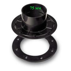 Прохід через плівку чорний 75 мм