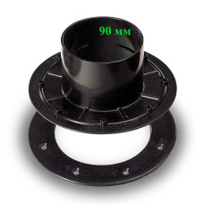 Прохід через плівку чорний 90 мм