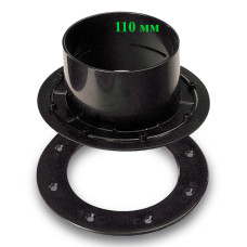 Прохід через плівку чорний 110 мм