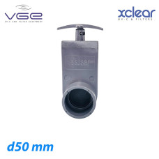 Засувка шиберна XClear для ПВХ труби 50 мм