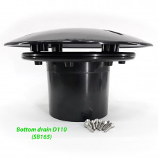 Донний злив для ставка 110 мм прямий підсилений
