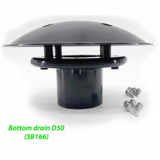 Донний злив для ставка 50 мм прямий